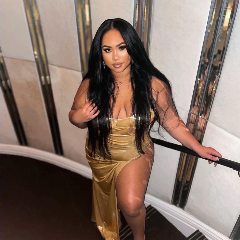 Alglist Yasmine Yellow Gold dress
